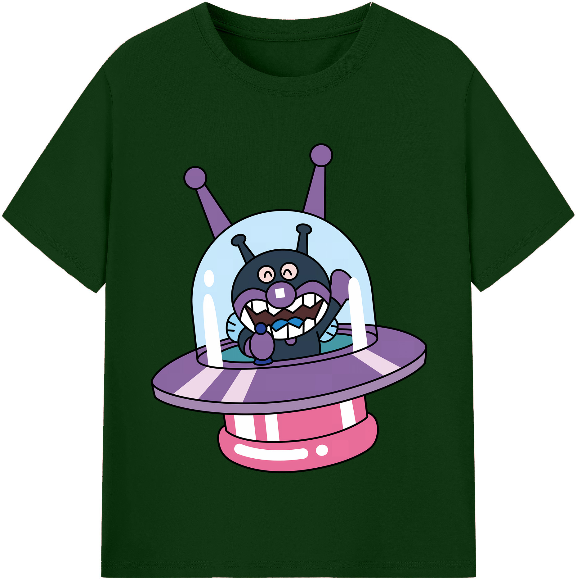 （画像用） アンパンマン Anpanman 綿100％半袖Tシャツ（フロントプリント）